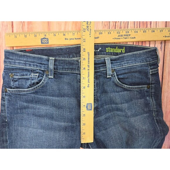 7 For All Mankind Standard Mens Jeans 31 x 34 Dark Wash Denim - Picture 7 of 8